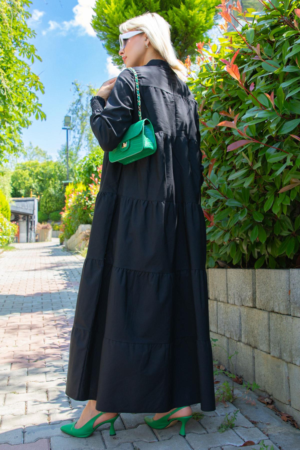 Kat Kat Elbise Siyah