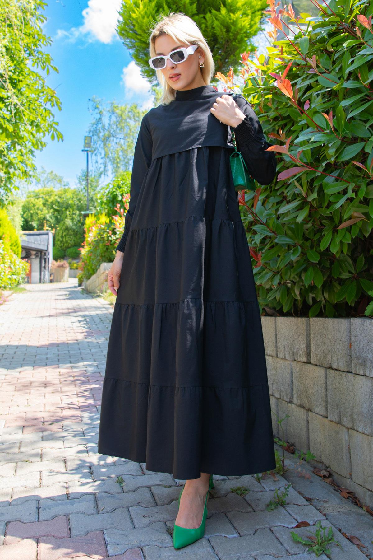 Kat Kat Elbise Siyah