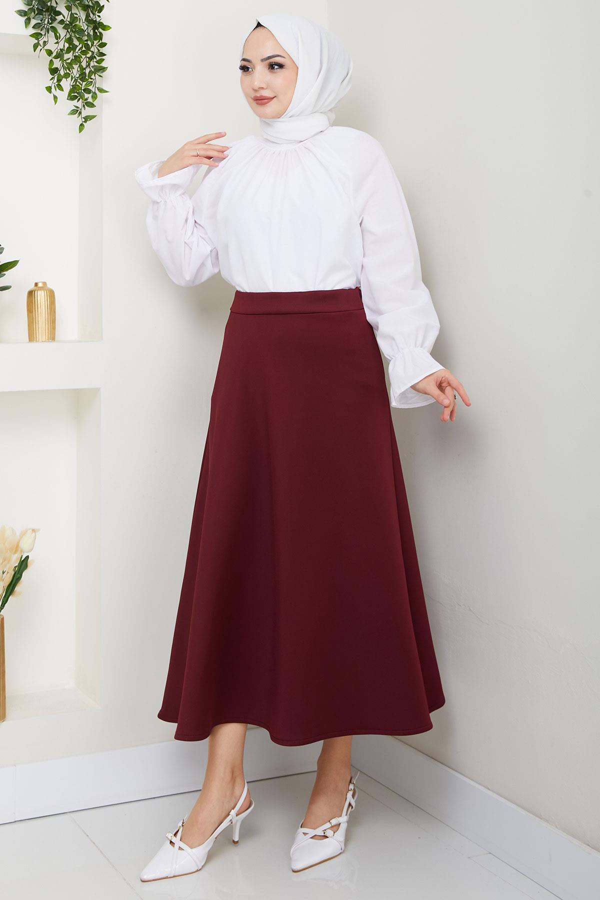 Mevlana Etek Bordo HM2716