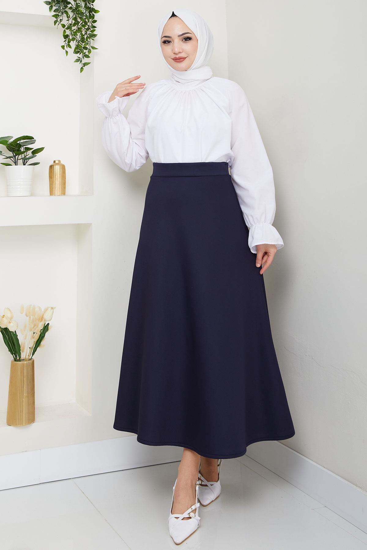 Mevlana Etek Lacivert HM2716