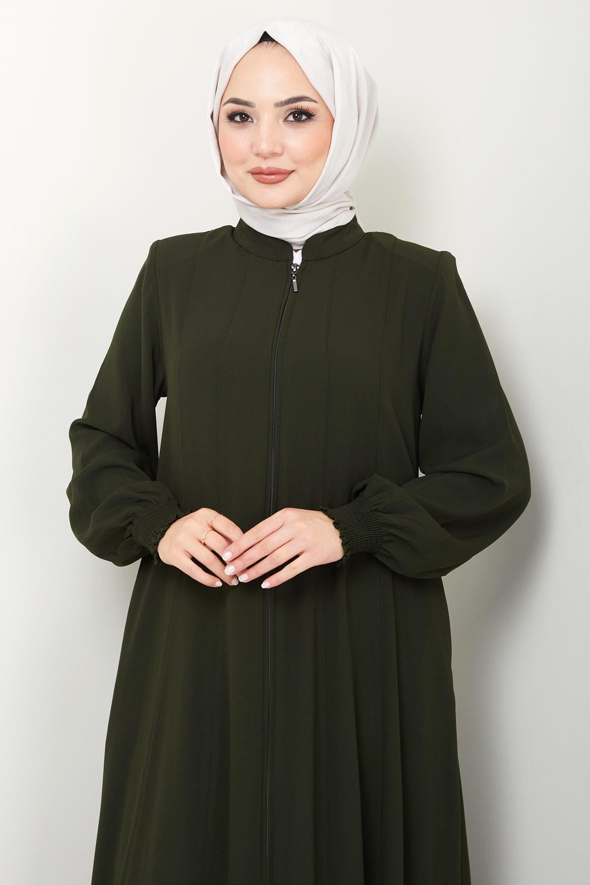 Parçalı Mevlana Ferace Haki HM2362