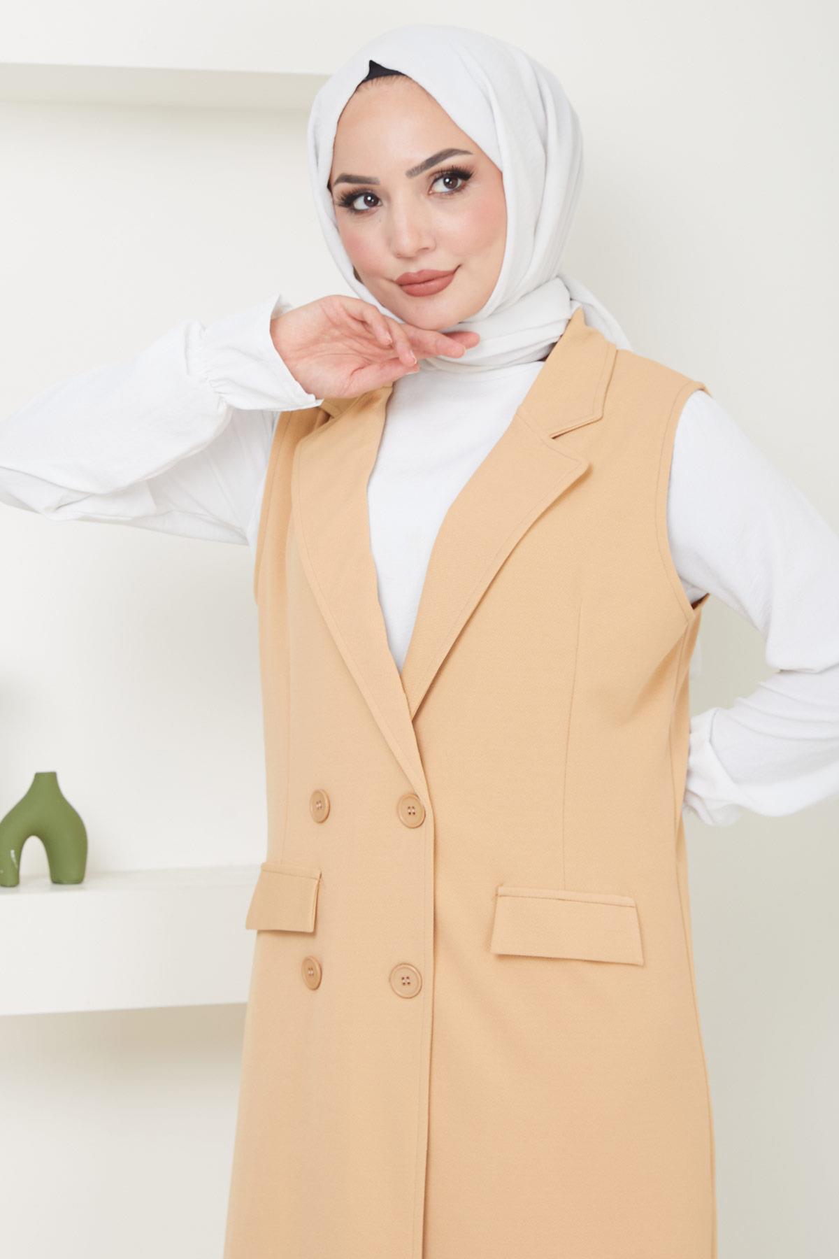 Yelekli İkili Takım Camel HM2497