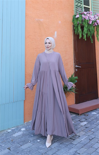 İçi Yarım Kol  Umre Takımı Pudra  HNT7050