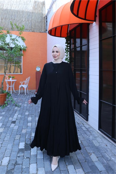 İçi Yarım Kol  Umre Takımı Siyah  HNT7050