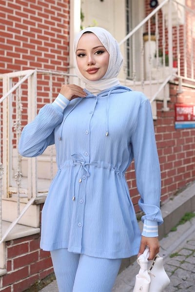 Ribana Detaylı Takım Bebe Mavisi