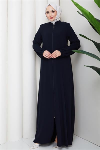 Arkası Piliseli Ferace Lacivert HM2906