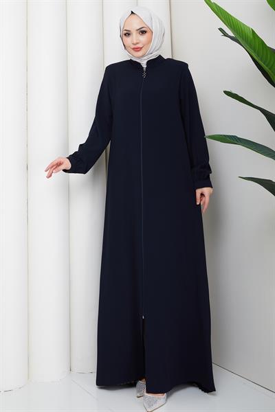 Arkası Piliseli Ferace Lacivert HM2906