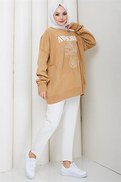 Avokado Triko Tunik Camel HM262620