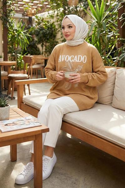 Avokado Triko Tunik Camel HM262620