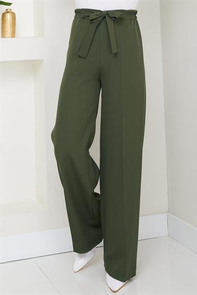 Bağlamalı Pantolon Haki HM2782