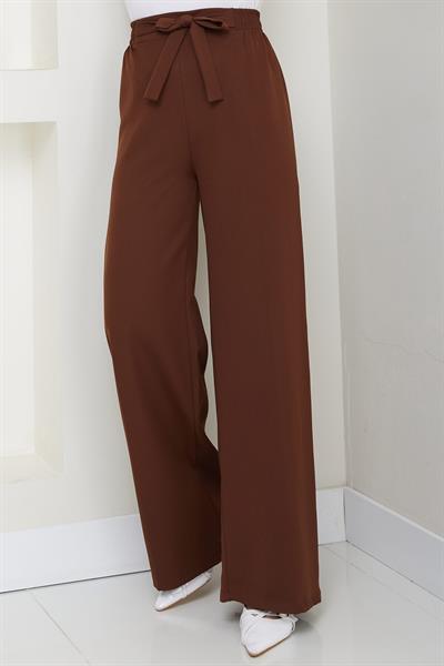 Bağlamalı Pantolon Kahverengi HM2782