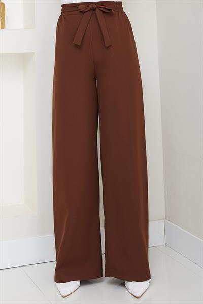 Bağlamalı Pantolon Kahverengi HM2782