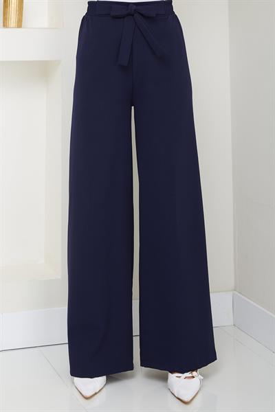 Bağlamalı Pantolon Lacivert HM2782