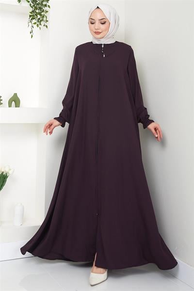 Büyük Beden Mevlana Ferace Mürdüm HM02153