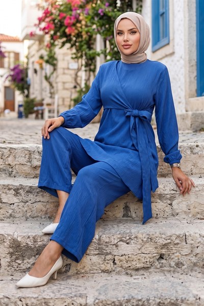 Çapraz Bağlamalı İkili Takım İndigo HM2939