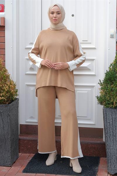 Garnili Triko Takım Camel HM2239