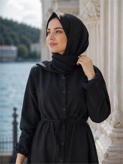 Hakim Yaka Gömlekli İkili Takım Siyah HM2943