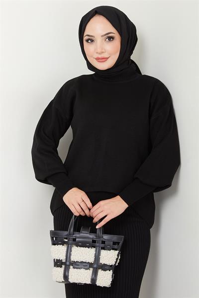 Jile Kazak Triko Takım Siyah HM2597