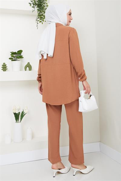 Kat Gömlekli Aerobin İkili Takım Taba HM2470