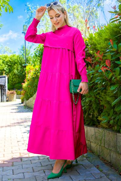 Kat Kat Elbise Fuşya HM2172