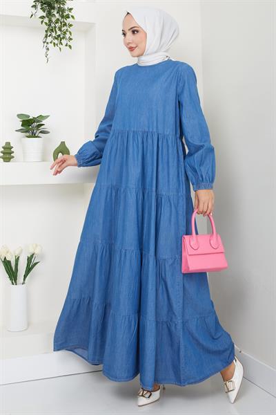 Kat Kat Kot Elbise Açık Mavi HM2503