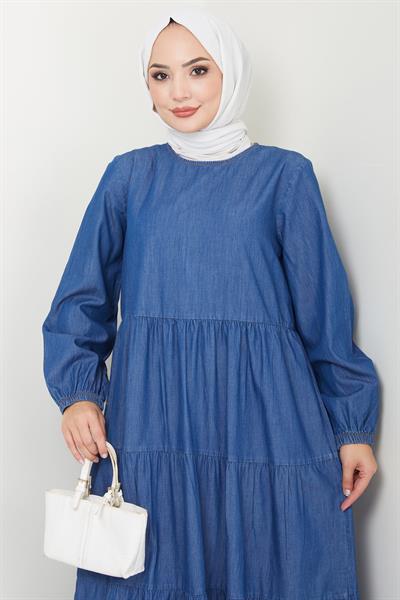 Kat Kat Kot Elbise Koyu Mavi HM2503