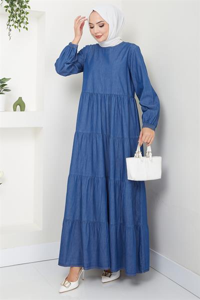 Kat Kat Kot Elbise Koyu Mavi HM2503
