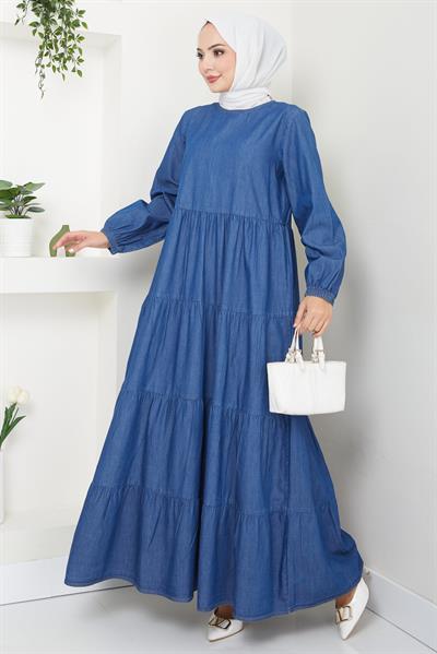 Kat Kat Kot Elbise Koyu Mavi HM2503