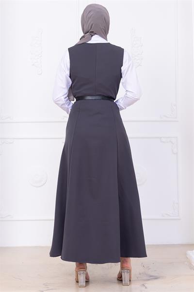 Kemerli Düğmeli Jile Füme HM2741