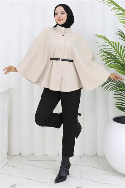 Kemerli Kaşe Panço Bej HM2842