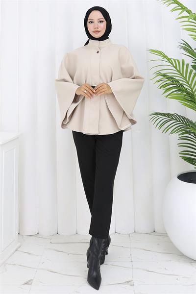 Kemerli Kaşe Panço Bej HM2842