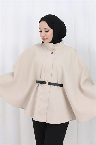 Kemerli Kaşe Panço Bej HM2842