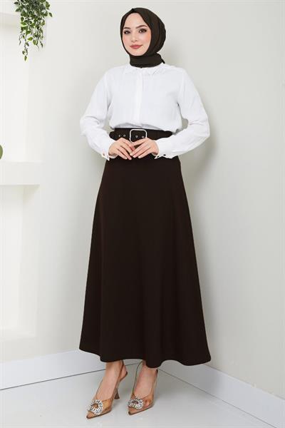 Kemerli Mevlana Etek Acı Kahve HM2370