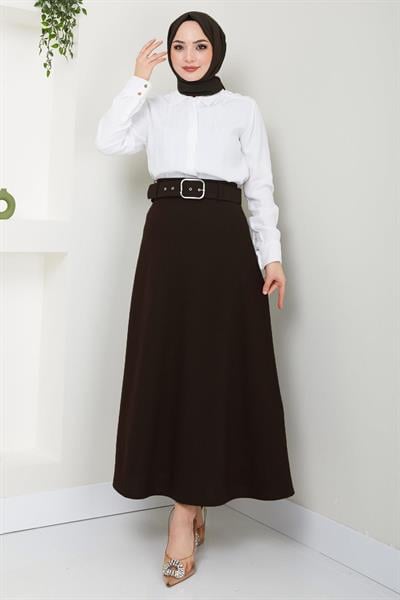 Kemerli Mevlana Etek Acı Kahve HM2370