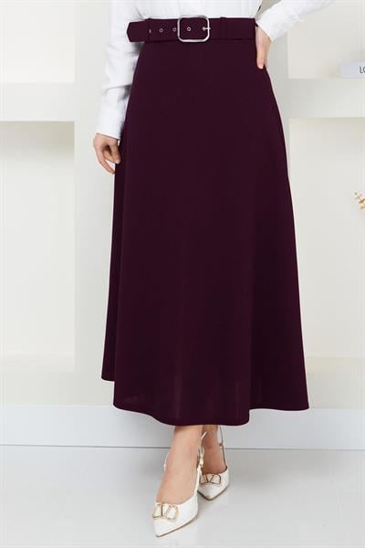 Kemerli Mevlana Etek Mürdüm HM2370