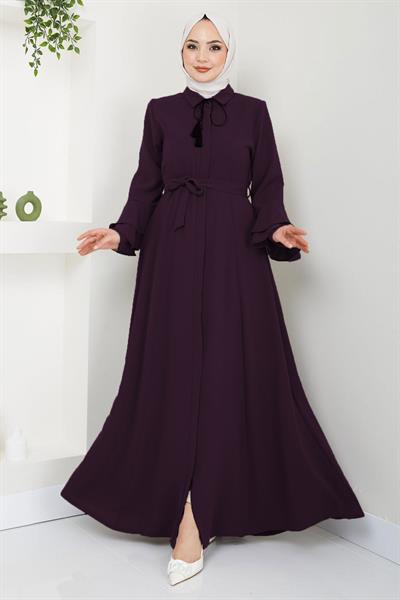 Kolu Volanlı Ferace Mürdüm HM2393