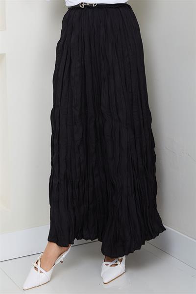 Kraşlı Etek Siyah HM2706