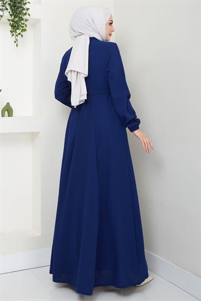 Kuşaklı Ferace İndigo HM2326