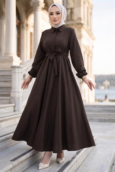 Kuşaklı Mevlana Elbise Acı Kahve HM2105