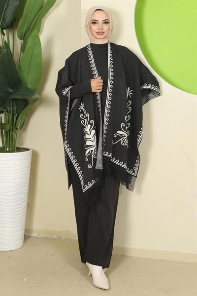 Pançolu Üçlü Triko Takım Antrasit HM2814