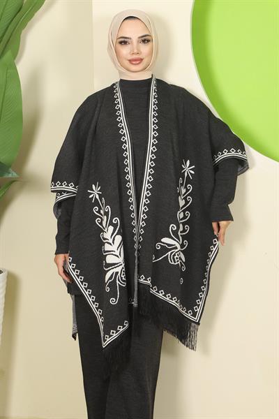 Pançolu Üçlü Triko Takım Antrasit HM2814