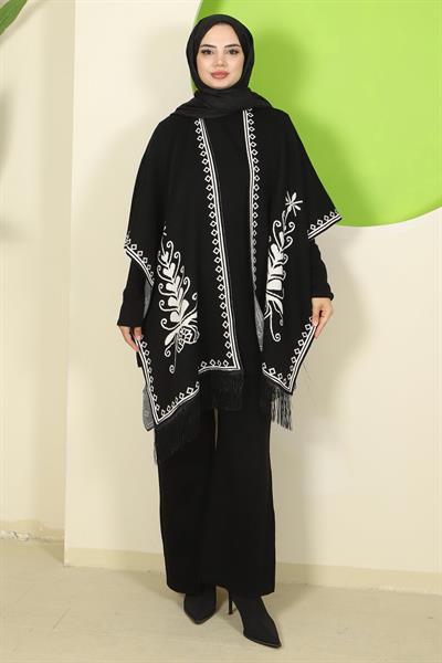 Pançolu Üçlü Triko Takım Siyah HM2814