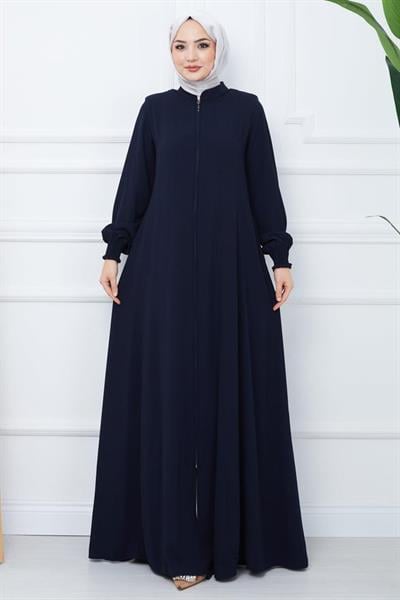 Parçalı Battal Beden Mevlana Ferace Lacivert HM02362