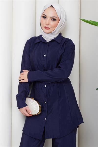 Pensli Bağcıklı İkili Takım Lacivert HM2879