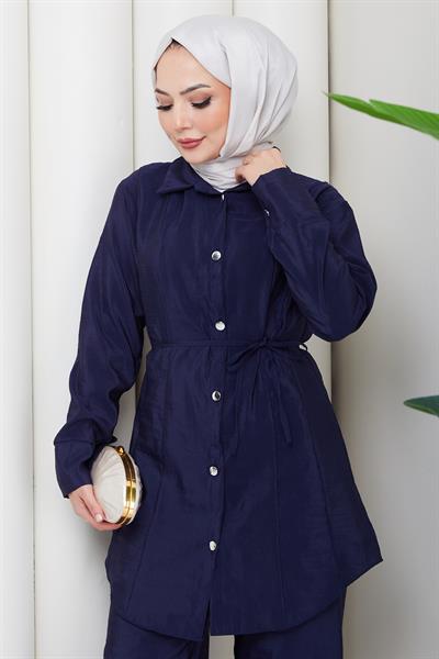 Pensli Bağcıklı İkili Takım Lacivert HM2879