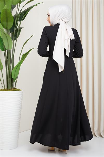 Pileli Mevlana Ferace Siyah