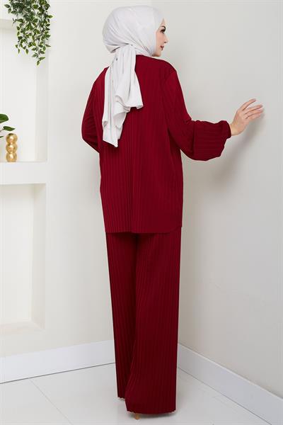 Sandy İkili Takım Bordo HM2701