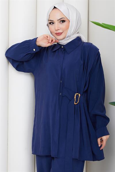 Yandan Tokalı İkili Takım Lacivert HM2882