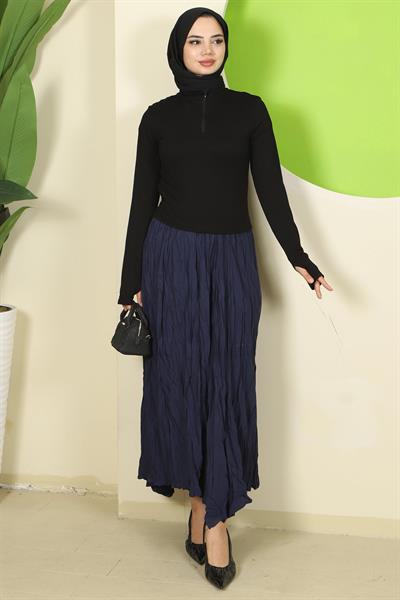 Yarım Fermuarlı Body Siyah HM2830