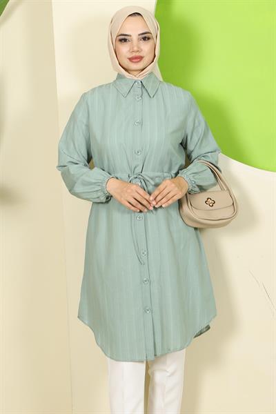 Yazlık Beli Bağlamalı Tunik Mint HM2811